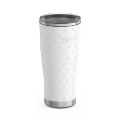 Alternative view of 24oz ICON™ TUMBLER WITH SLIDE LOCK LID - WHITE STARS