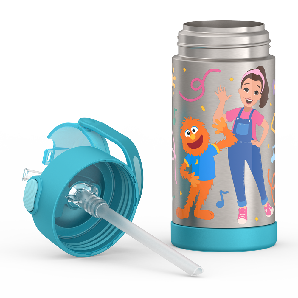12oz FUNtainer® Water Bottle Ms. Rachel - Image 3