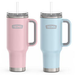 40oz Cup Holder Mug - Sunset Pink & Glacier