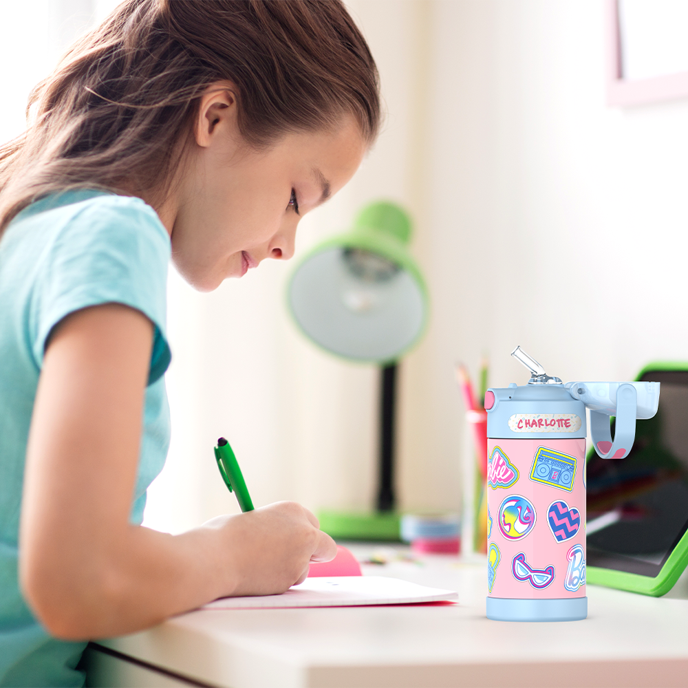 12oz FUNtainer® Water Bottle Barbie™ - Image 3
