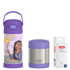 12oz Disney's Wish FUNtainer® Water Bottle & 10oz Food Jar Bundle